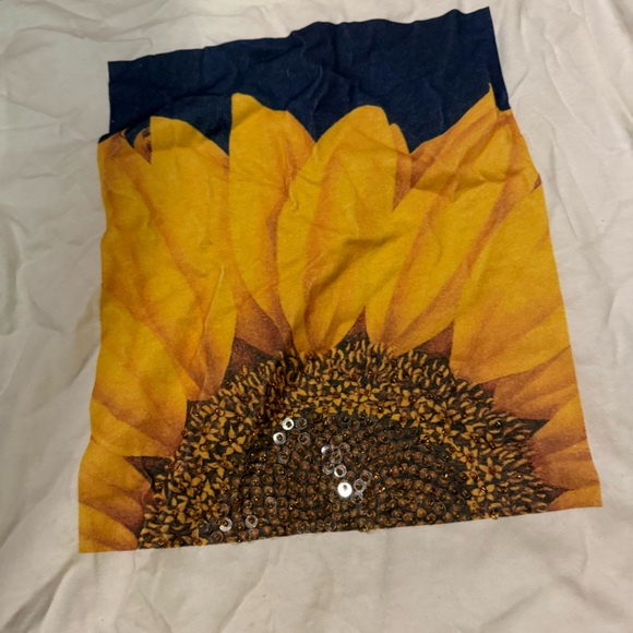 SANDRO Organic Cotton Sunflower T-Shirt - Picture 3 of 8